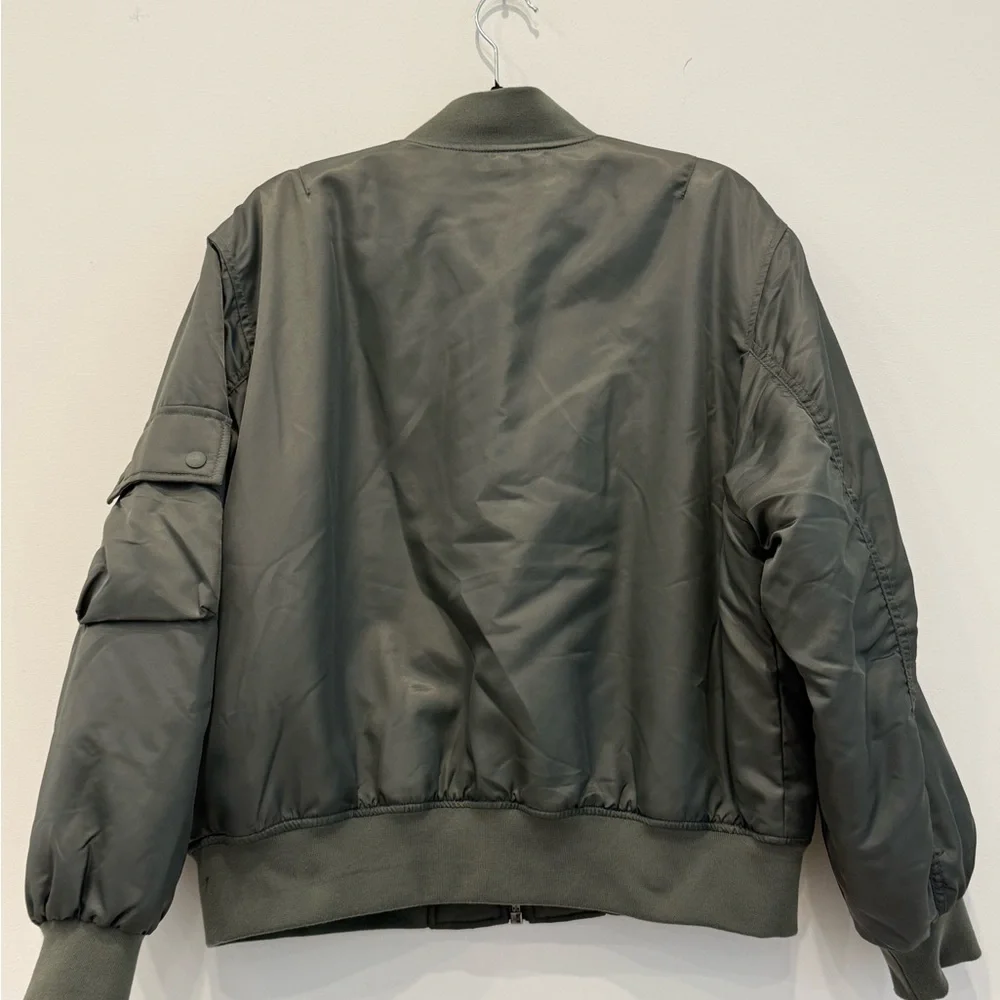 Banana Republic Dark Green Bomber Jacket. Unisex. Size M. - Picture 6 of 6
